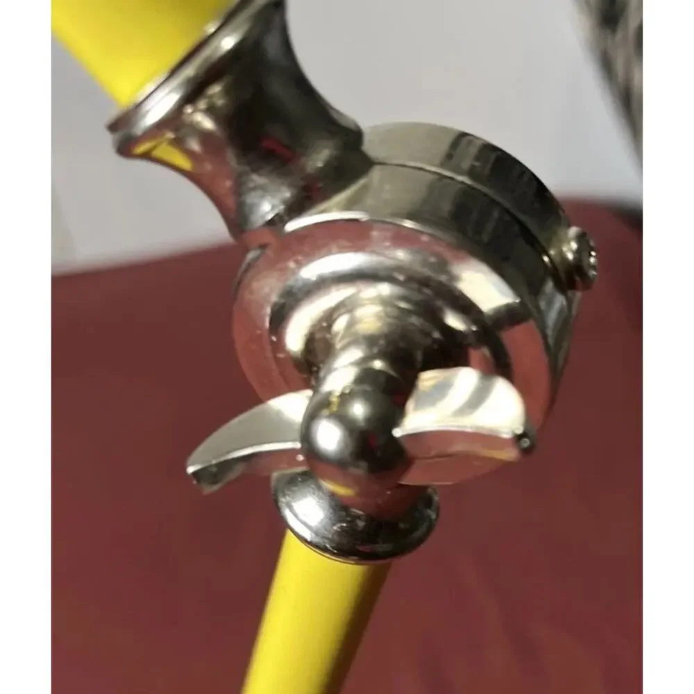 West Elm Industrial Lamp Yellow Preowned Works No Lightbulb